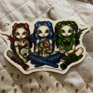 3 evil fairy girls sticker